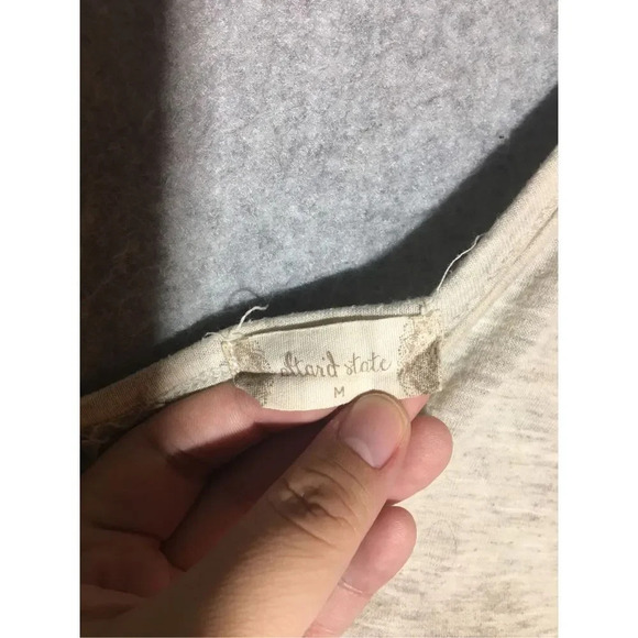 Womens Altar’d State Tank Top V Neck Light Grey Lounge Wear Capsule Wardrobe - Picture 4 of 5